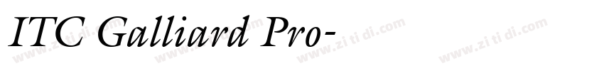 ITC Galliard Pro字体转换